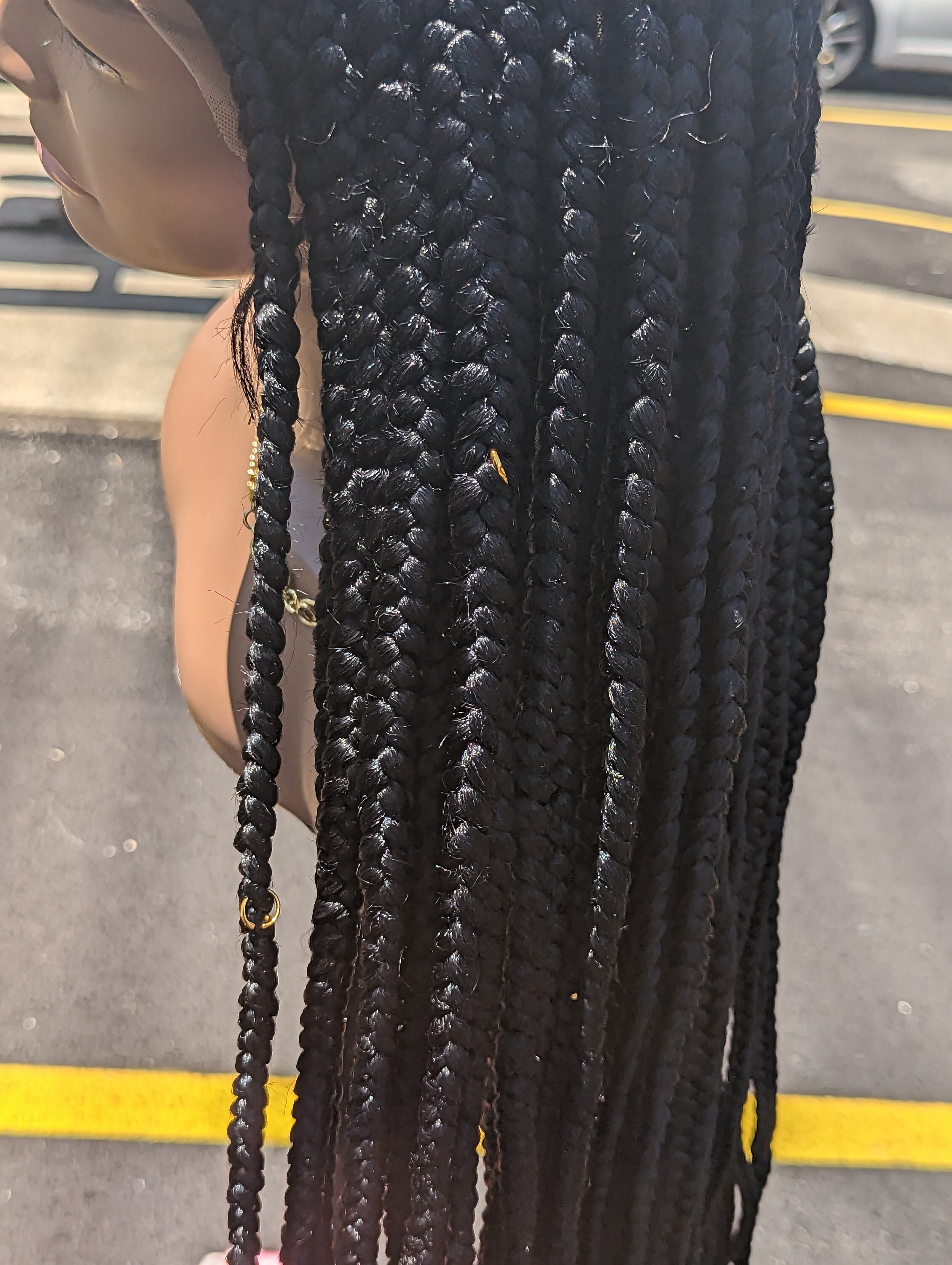 READY TO SHIP Cornrow Wig Full 360 Lace Wig - Etsy