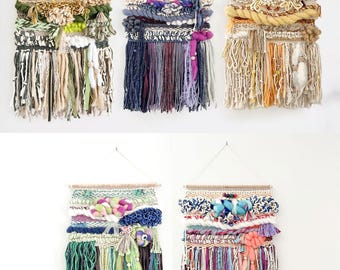 Handwoven Celestial Wall Hangings: Galaxy Fiber Art Tapestries