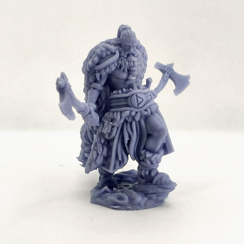Resin Viking Warrior Statue Figurine Sculpture Game Character Home