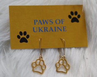 Paw Earrings for Ukraine