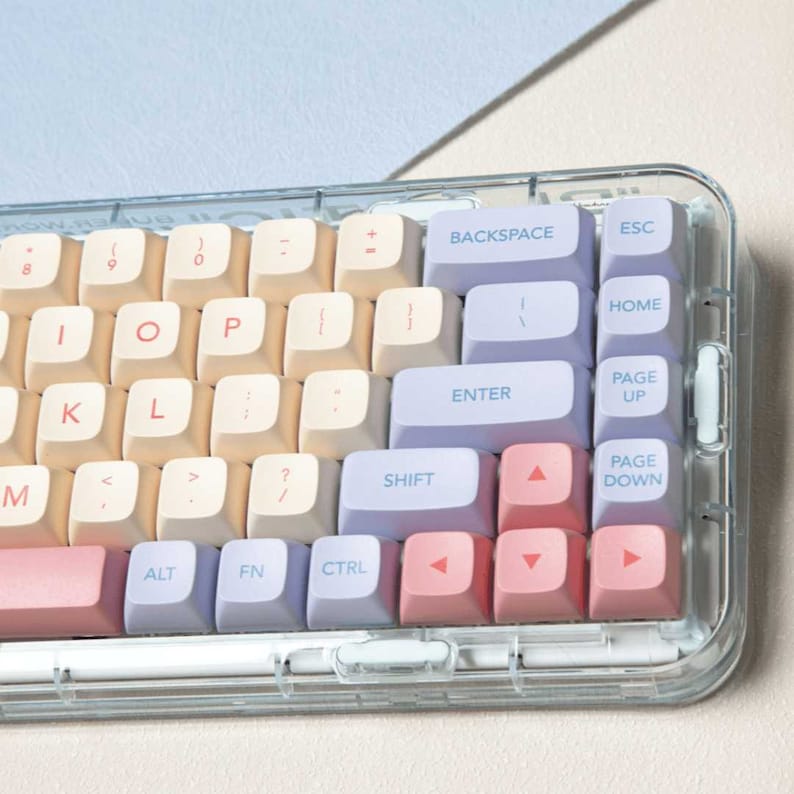 Low Profile Keycaps Marshmellow Keycaps XDA Keycap Set With 131 Keys MX