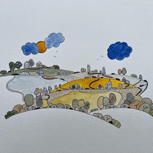 Jetzt Farbe ins Spiel bringen!  - Original Aquarellmalerei