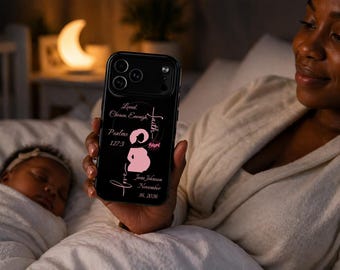 Christian Mom Phone Case, African-American New Mother Faith Design (MagSafe)