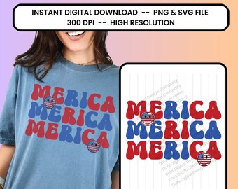 Merica png | Retro 4. Juli svg, amerikanische Vibes, Unabhängigkeitstag svg, rot weiß blau, patriotisches png, Fourth of Juli Shirt, Merica Shirt