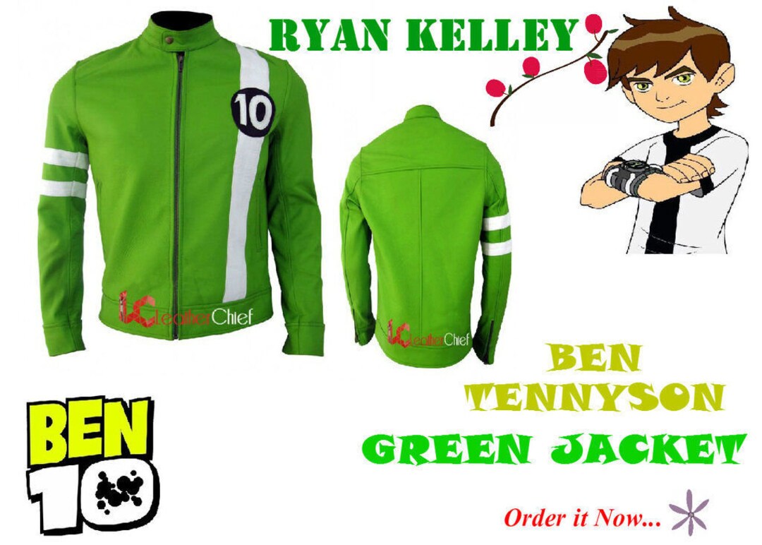 Ben 10 Jacket Sports Jacket Green Color Jacket Alien Swarm - Etsy