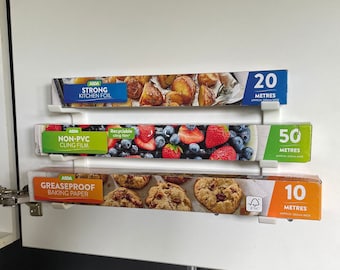 Kitchen Storage Brackets for Tin Foil Cling Film etc