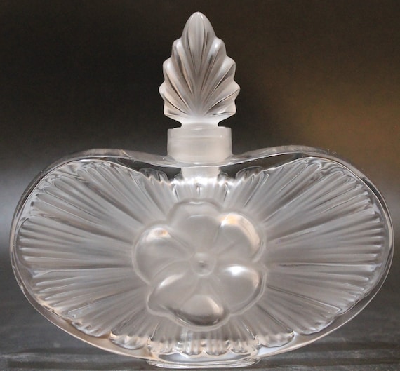 Rare Lalique Crystal "Clarisse" Perfume Bottle wi… - image 2