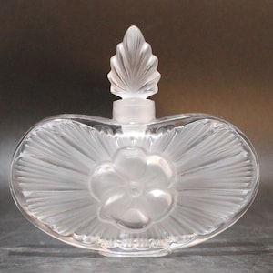 Rare Lalique Crystal Clarisse Perfume Bottle with Stopper (EMPTY)