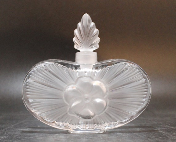 Rare Lalique Crystal "Clarisse" Perfume Bottle wi… - image 1
