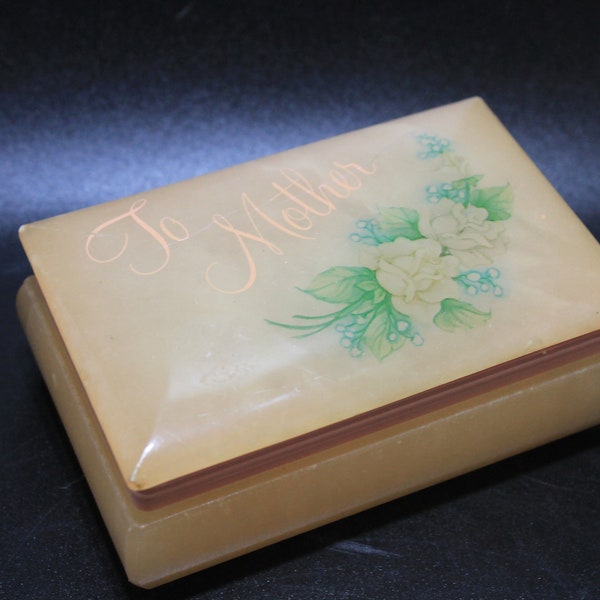 Genuine Italian Alabaster Jewelry/Trinket Box