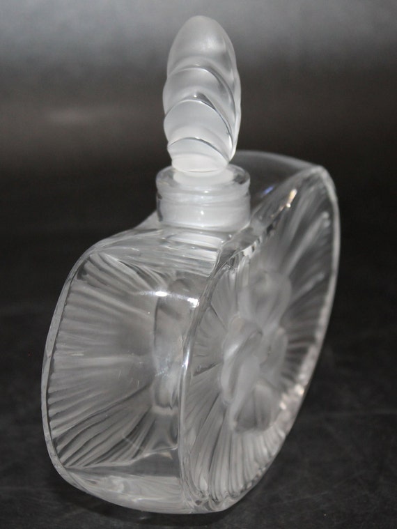 Rare Lalique Crystal "Clarisse" Perfume Bottle wi… - image 4