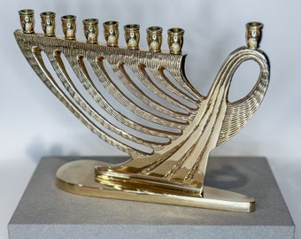 Vintage Judaical Hanukkah Jewish Menorah Candle Holder