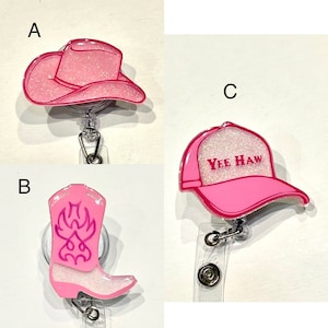 Cowgirl, country, badge reel