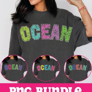 Retro Summer PNG ,Ocean, Ocean Text png,Vintage summer png,Trendy summer Design,VSCO png,Cute Aesthetic,Aesthetic png