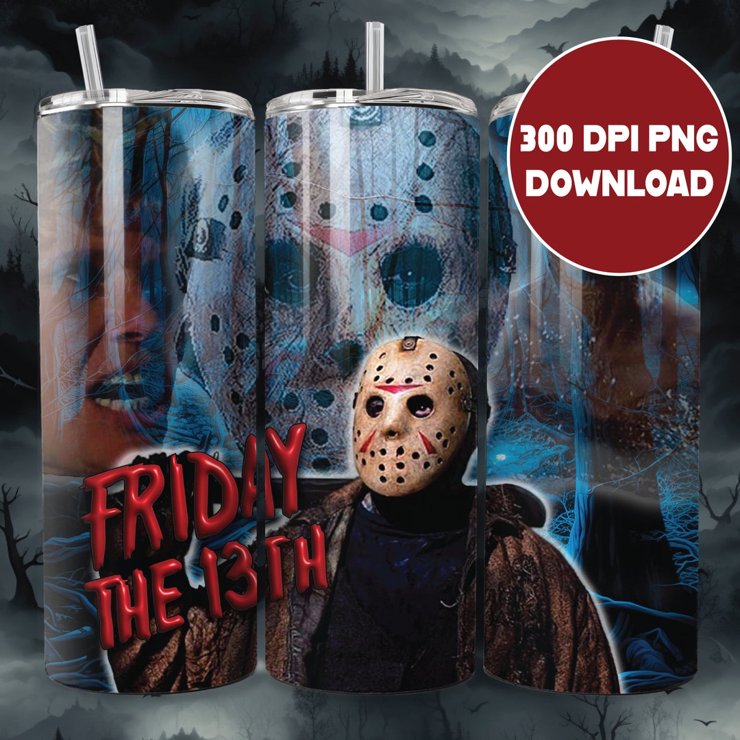 Jason Tumbler Wrap , Jason Voorhees Tumbler Wrap, Horror Movie Tumbler