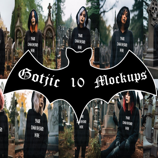 Women's Gothic Sweat Mockups, Black Sweater Mockups, Gothic Sweaters, Halloween Mockups, Hoodie Mockups, Black Hoodie Mockups, 300 DPI