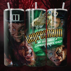 Leprechaun Tumbler Wrap Leprechaun Horror Tumbler Wrap Halloween Tumbler Wrap Horror Movie Tumbler Wrap Digital Download