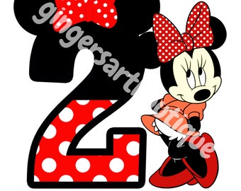 Printable PNG Mickey Mouse 2nd Birthday Digital Download - Etsy