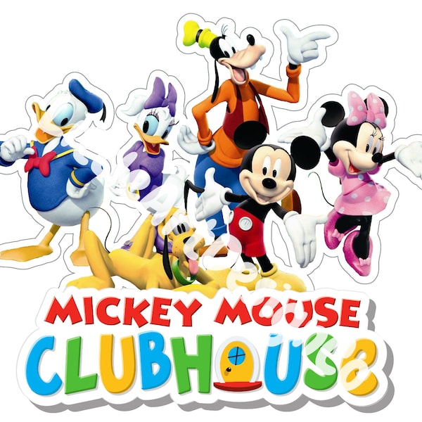 Printable Mickey PNG | Mickey Mouse  | Club Hous | Digital Download | Instant Download | Mickey Theme Png