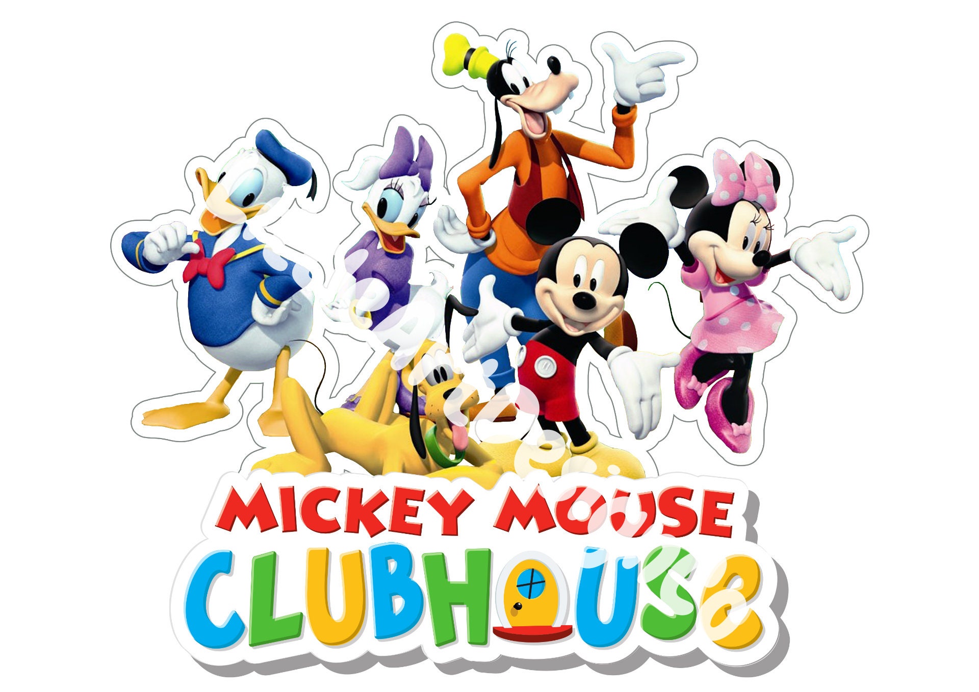 Printable Mickey PNG Mickey Mouse Club Hous Digital - Etsy Ireland