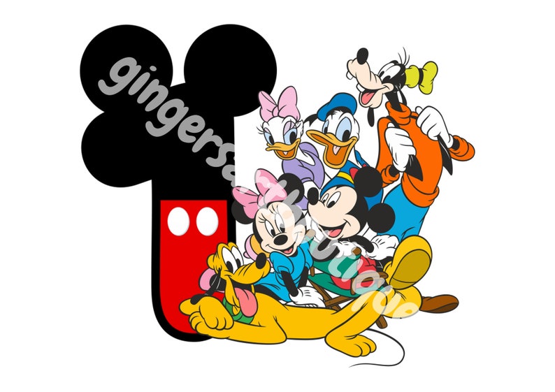 Printable PNG Mickey Mouse 1st Birthday Digital Download Instant ...