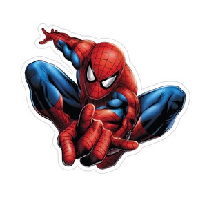 Spiderman PNG para imprimir | Topo de bolo | Download digital | Pronto para imprimir e cortar à mão | Download instantâneo | Contorno PNG