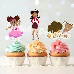Printable Cupcake Toppers PNG | The Proud Family | Digital Download | Ready to Prind and Handcut | Instant Download | The Proud Family Theme
