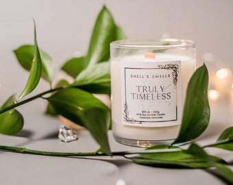 Truly Timeless 100% Soy Wax All Natural Candle 8.5oz Wood Wick Scented Soy Candle Vanilla Brown Sugar