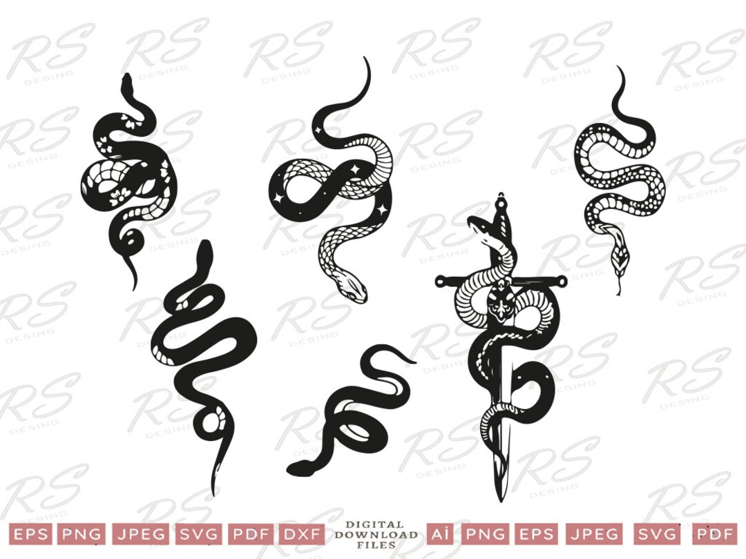 Snake Silhouette Svg Bundle, Snake Svg Bundle, Snake SVG Bundle Files ...