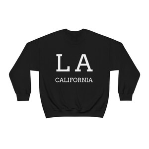 LA Unisex Heavy Blend Crewneck Sweatshirt, Los Angeles Sweater, California Print Sweater