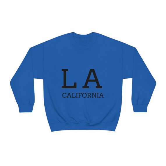 LA Unisex Heavy Blend Crewneck Sweatshirt Los Angeles Sweater California Print Sweater Etsy UK