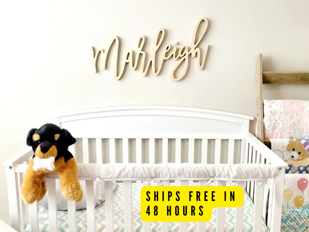 Large Name Sign for Wall Baby Name Cutout for Nursery Big Name Etsy