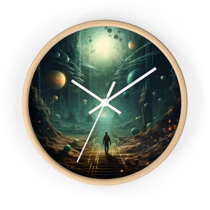Cosmic Wall Clock: Galactic Decor for Space Lovers - Modern Timepiece