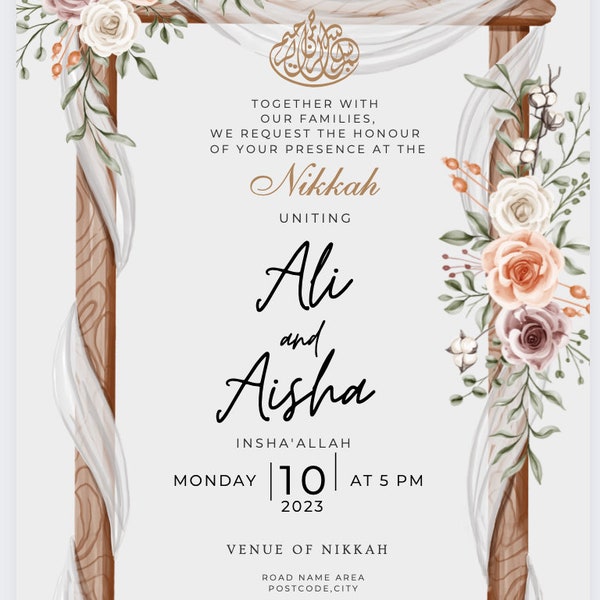 Nikkah e-invite
