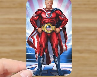 Tarjetas coleccionables IMPRESAS de Trump 1 tarjeta premium de Donald Trump / Envío gratis / Regalos de Trump