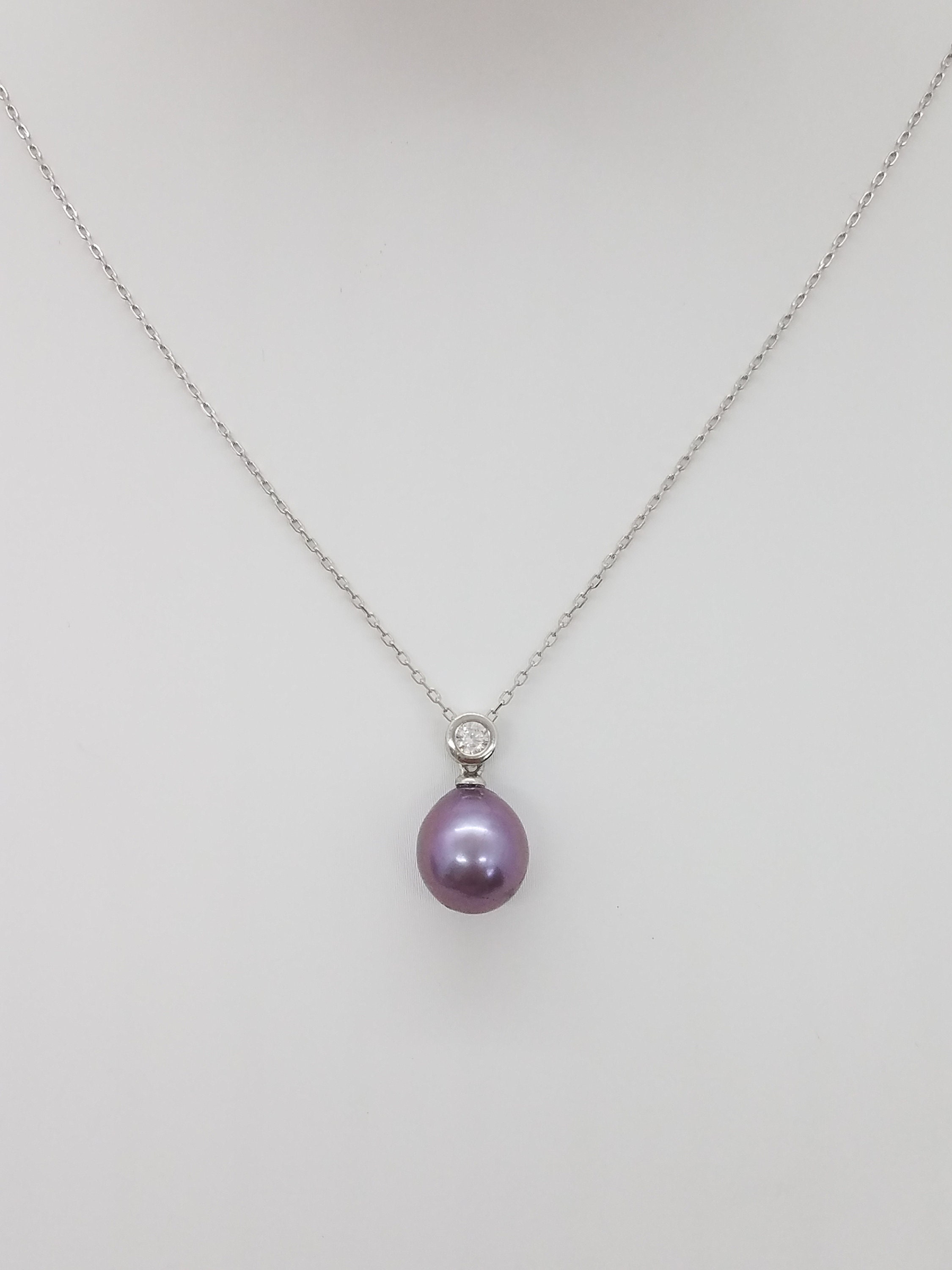 She's So Audrey Sterling Silver & Faux Pearl Necklace – Lavender Boutique