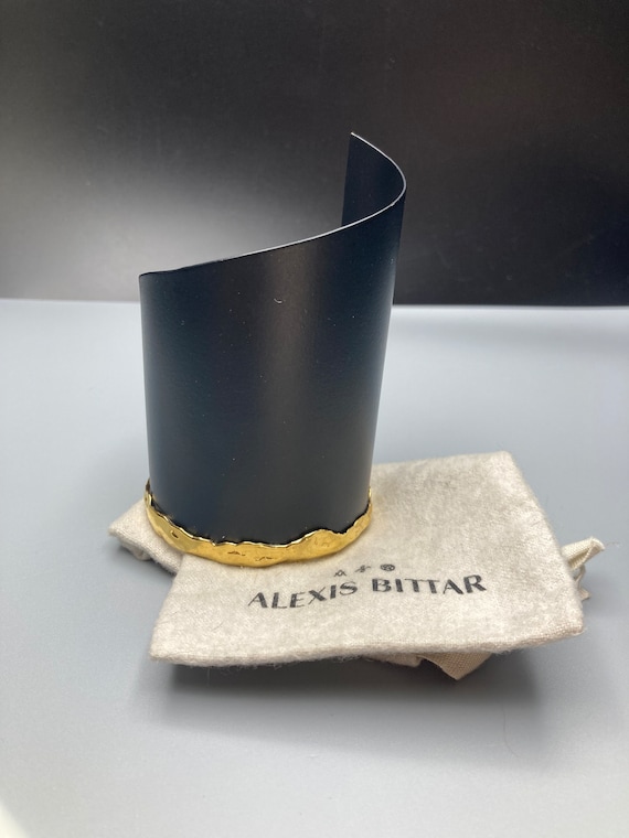 Alexis Bittar 100% Authentic Wide Black Enameled M