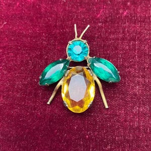 RARE Eisenberg Bug Brooch Pin Millefiori Murano Glass
