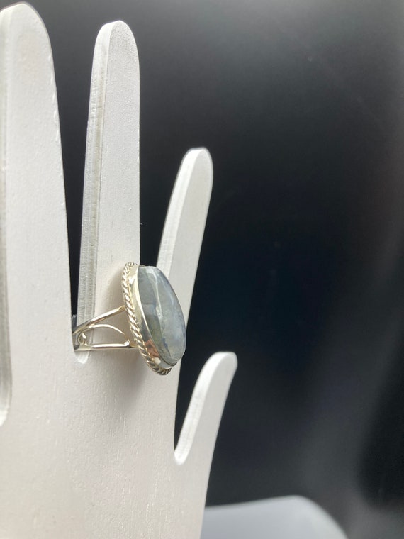 Ring Moonstone, Sterling Silver 925 Large Signed … - image 3