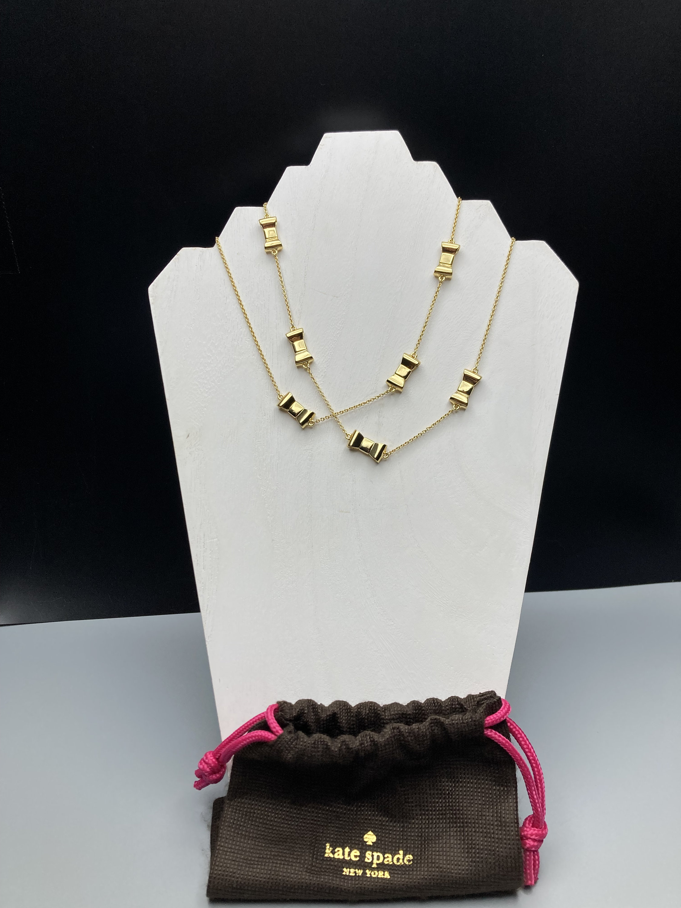 Kate spade take a bow necklace outlet