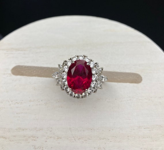 Charles Winston For Bella Luce Ring Lab Ruby Clea… - image 1