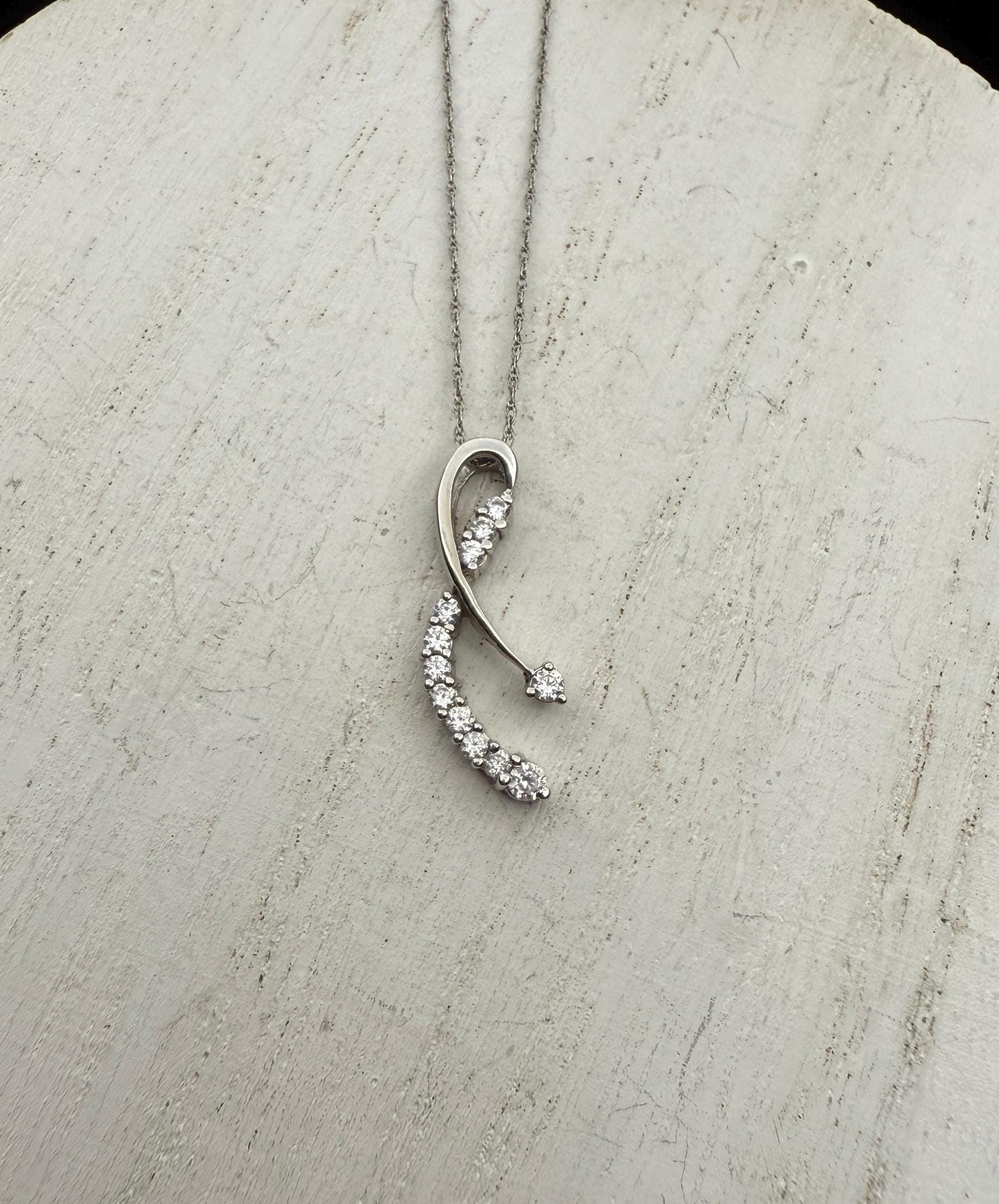 長いピアス18K white gold italy 750 18k Solid Gold Italy White Gold Chain for Pendant, 18inches