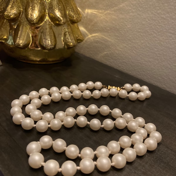 Les Bernard Pearl Necklace, Bridal Pearls, Opera Length Pearls 31”