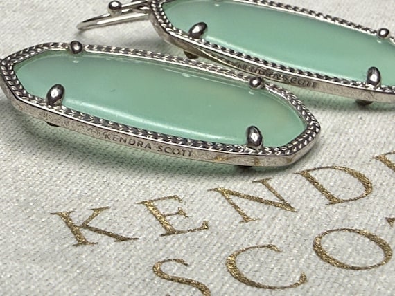 Kendra Scott Signed Danielle Statement Silver Dro… - image 5