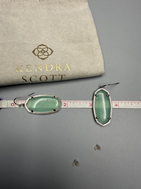 Kendra Scott Signed Danielle Statement Silver Dro… - image 10