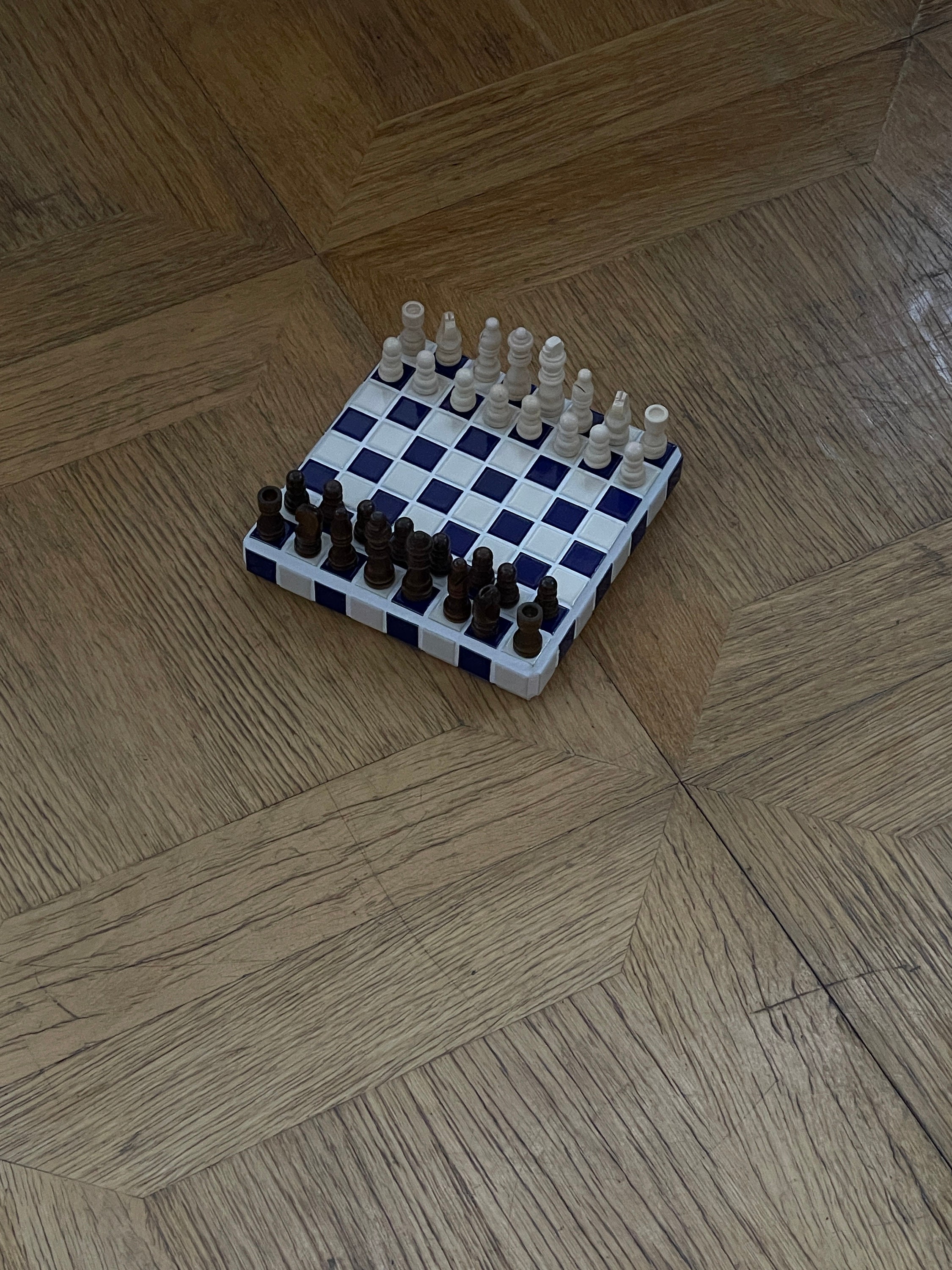 Chess Tile Names Handmade Ceramic Tile Chess Board – Personalized Chess Board – Chess ...