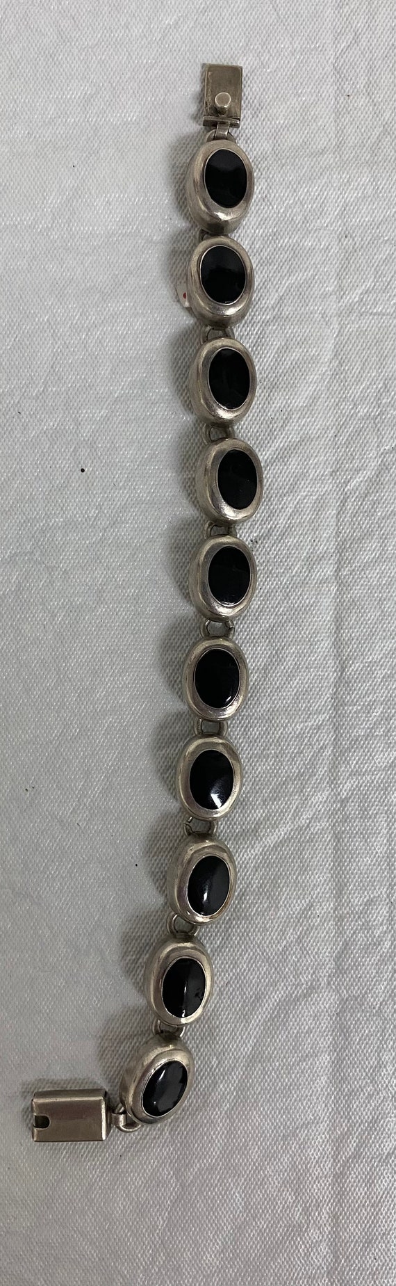 Sterling Silver Black Onyx Bracelet