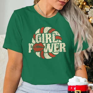 Girl Power T-Shirt, Unisex Tee, Feminist Tee, Women Empowerment Shirt, Red Lips Top, Inspirational Apparel, Gift For Her