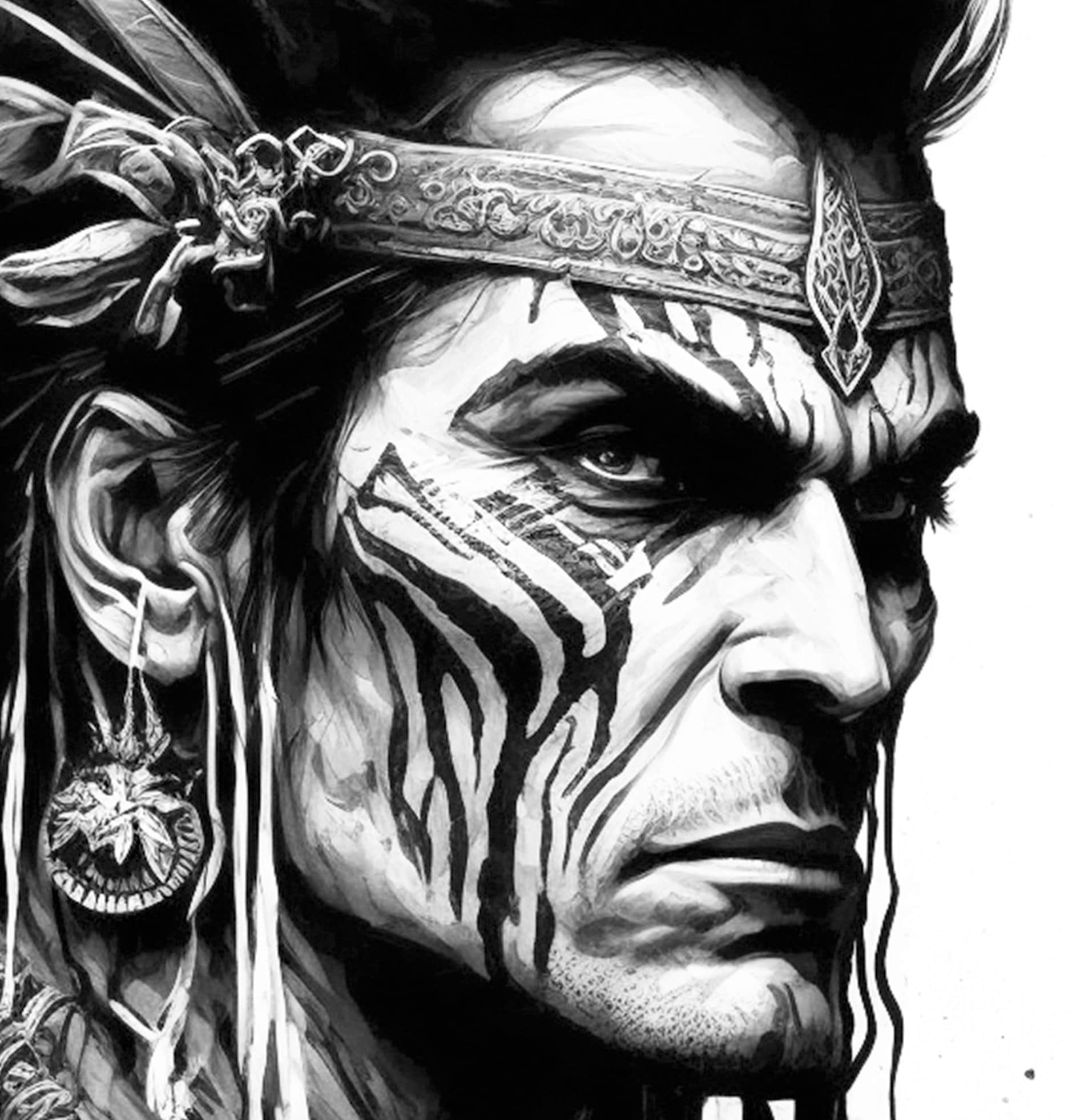 Indian Warrior Coloring Pages