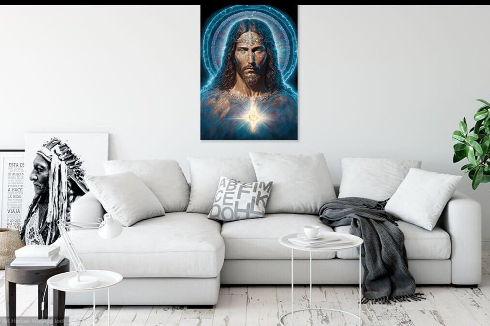 Holographic Apparition of Jesus Christ 4, Machine Learning Generated AI ...